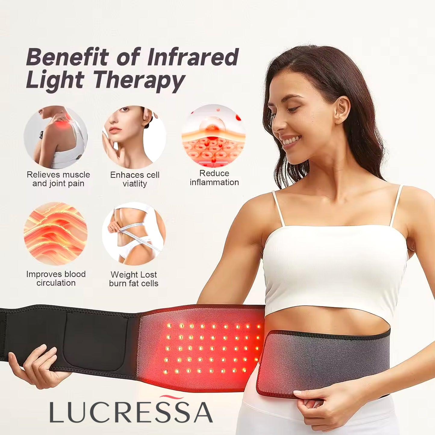 Red Light Therapy Belt for Body Toning & Soothing Relief