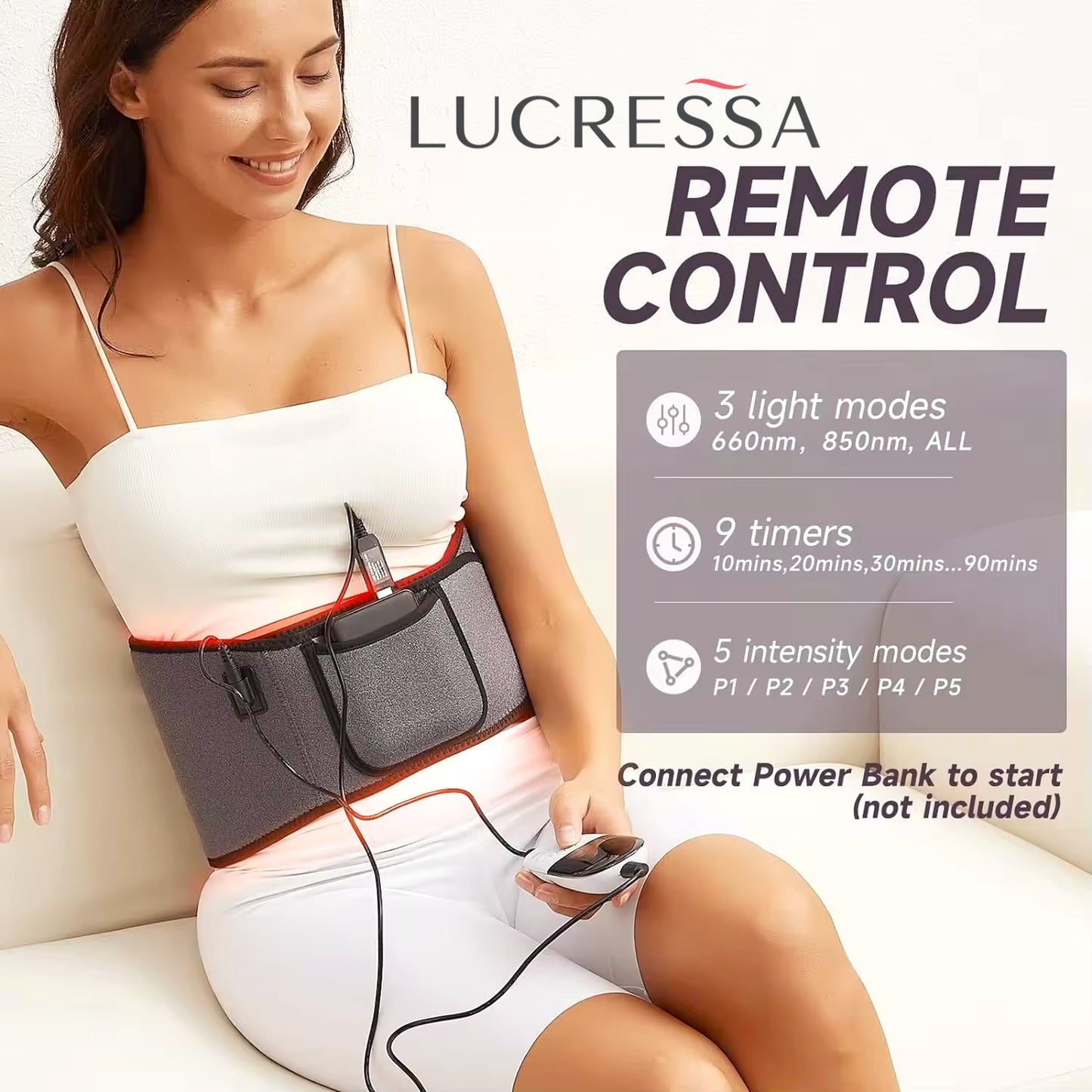 Red Light Therapy Belt for Body Toning & Soothing Relief