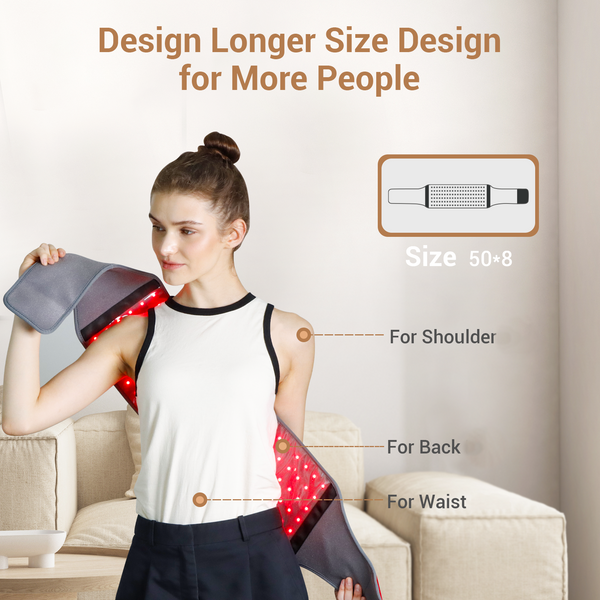 Red Light Therapy Belt - Infrared Wrap for Muscle Relaxation
